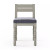 Four Hands Waller Outdoor Dining Chair - Faye Navy - Weathered Grey