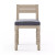 Four Hands Waller Outdoor Dining Chair - Faye Navy - Washed Brown
