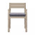 Four Hands Waller Outdoor Dining Armchair - Faye Navy - Washed Brown