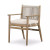 Four Hands Rosen Outdoor Dining Armchair - Lakin Oat