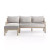 Four Hands Waller Outdoor 2 - Piece Sectional - Stone Grey - Washed Brown - Left Arm Facing Chaise