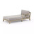 Four Hands Huntington Outdoor Raf Chaise Piece - Stone Grey - Brown Wash