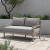 Four Hands Waller Outdoor Sofa - Stone Grey - Weathered Grey - 56" (Closeout)