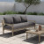 Four Hands Waller Outdoor Sofa - Charcoal - Washed Brown - 82" (Closeout)