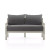 Four Hands Waller Outdoor Sofa - Charcoal - Weathered Grey - 56"