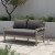 Four Hands Waller Outdoor Sofa - Charcoal - Weathered Grey - 56" (Closeout)