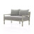 Four Hands Waller Outdoor Sofa - Faye Ash - Weathered Grey - 56" (Closeout)