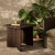 Four Hands Joette Outdoor End Table - Stained Saddle Brown