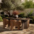 Four Hands Joette Outdoor Dining Table - Stained Saddle Brown