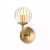 Four Hands Sunset Sconce - Burnished Brass - Clear Ribbon Glass