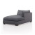 Four Hands BYO: Westwood Sectional - Right Chaise Piece - 43.5" - Bennett Charcoal