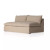 Four Hands BYO: Grant Slipcover Sectional - Armless Sofa - 74" - Antwerp Taupe