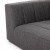 Four Hands BYO: Langham Channeled Sectional - Right Chaise - Saxon Charcoal