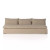 Four Hands BYO: Grant Slipcover Sectional - Armless Sofa - 94" - Antwerp Taupe