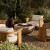 Four Hands Bronson Outdoor Fire Table - Natural Concrete - Natural Gas