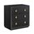 Modern History Mirage Bedside Chest - Black Lacewood