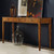 Modern History Three Drawer Console Table - Burl