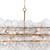 Regina Andrew Bubbles Chandelier Linear - Clear Natural Brass