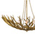 Regina Andrew River Reed Basin Chandelier - Antique Gold Leaf