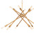 Regina Andrew Cobra Chandelier Large - Natural Brass