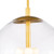 Regina Andrew Cafe Pendant Medium - Natural Brass