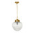 Regina Andrew Sadie Glass Pendant - Natural Brass