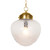 Regina Andrew Sadie Glass Pendant - Natural Brass