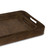 Regina Andrew Derby Rectangle Leather Tray Set - Brown