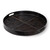 Regina Andrew Derby Round Leather Tray - Black