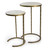 Regina Andrew Bone Veneer Nesting Table - Brass