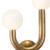 Regina Andrew Happy Sconce Left Side - Natural Brass