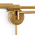 Regina Andrew Noble Swing Arm Task Sconce - Natural Brass