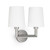 Regina Andrew Legend Sconce Double - Polished Nickel