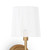 Southern Living Franklin Sconce - Natural Brass