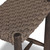 Amber Lewis x Four Hands Savio Outdoor Stool - Stained Saddle Brown - Dark Textured Woven