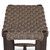 Amber Lewis x Four Hands Savio Outdoor Stool - Stained Saddle Brown - Dark Textured Woven