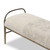 Amber Lewis x Four Hands Demi Accent Bench - Beige Shearling