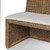 Amber Lewis x Four Hands BYO: Senna Woven Dining Banquette - Broadway Dune - Natural Brown Rattan