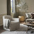 Amber Lewis x Four Hands Lowell Slipcover Swivel Chair - Broadway Dune