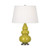 Small Triple Gourd Table Lamp - Antique Silver - Citron