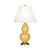 Small Double Gourd Table Lamp - Antique Brass - Sunset