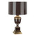 Mary McDonald Annika Table Lamp - Natural Brass - Chocolate Lacquer