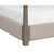 Sunpan Danette Canopy Bed - King - Zenith Taupe Grey (Closeout)