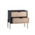 Sunpan Avida Nightstand - Gold - Black/Natural