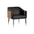 Sunpan Carter Lounge Chair - Napa Black / Napa Cognac