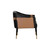 Sunpan Carter Lounge Chair - Napa Black - Napa Cognac