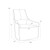 Sunpan Carmine Swivel Lounge Chair - Cognac Leather