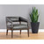 Sunpan Carlyle Lounge Chair - Brentwood Charcoal Leather
