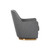 Sunpan Marcela Swivel Lounge Chair - Belfast Koala Grey