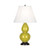 Small Double Gourd Table Lamp - Deep Patina Bronze - Citron